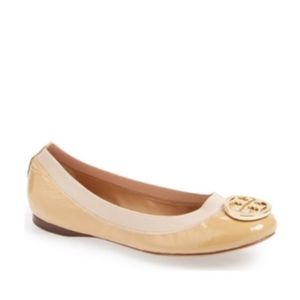 🌿 Tory Burch Caroline Flats Camellia Pink EUC